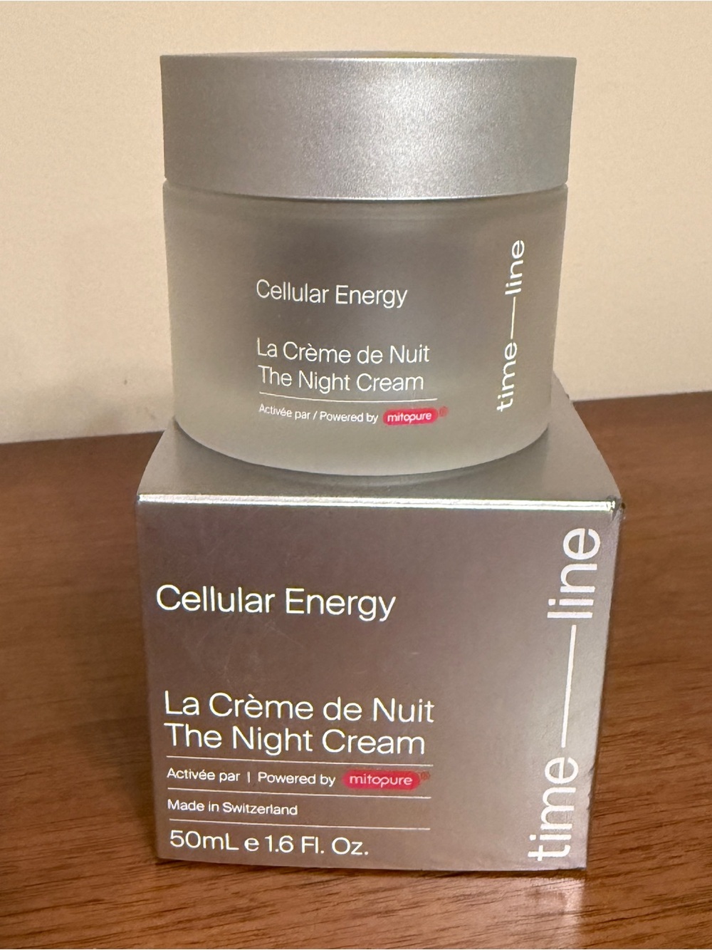 Timeline The Night Cream, 1.6 oz, With Mitopure (Urolithin A), NIB, Anti-Aging